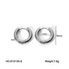 Wholesale Women's Geometric Hoop Stainless Steel Electroplated Earrings