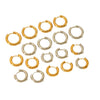 Wholesale Women's Geometric Hoop Stainless Steel Electroplated Earrings