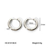 Wholesale Women's Geometric Hoop Stainless Steel Electroplated Earrings