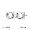 Wholesale Women's Geometric Hoop Stainless Steel Electroplated Earrings