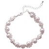 Wholesale Women's Geometric Imitation Pearl And Diamondencrusted Wrapped Bracelet Highend Style