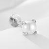 Wholesale Women's Geometric Inlaid Pearl 925 Sterling Silver Earrings