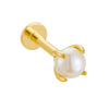 Wholesale Women's Geometric Inlaid Pearl 925 Sterling Silver Earrings