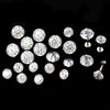 Wholesale Women's Geometric Inlaid Zircon Round Titanium Steel Ear Nails