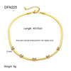 Wholesale Women's Geometric Insect Pattern Stainless Steel Electroplated Butterfly Necklace With Snake Bone Chain