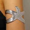 Wholesale Women's Geometric Iron Starfishshaped Electroplated Arm Bracelet Vintage Simple Metal Open Fashion Arm Band