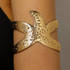 Wholesale Women's Geometric Iron Starfishshaped Electroplated Arm Bracelet Vintage Simple Metal Open Fashion Arm Band