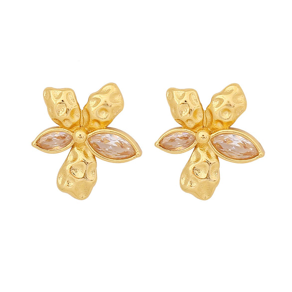 Wholesale Women's Geometric Irregular Butterfly Pendant Stainless Steel Necklace With Electroplating Treatment