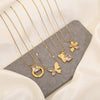 Wholesale Women's Geometric Irregular Butterfly Pendant Stainless Steel Necklace With Electroplating Treatment