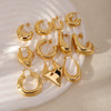 Wholesale Women's Geometric Irregular Copper Electroplated Fashion Commuter Earrings