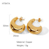 Wholesale Women's Geometric Irregular Copper Electroplated Fashion Commuter Earrings