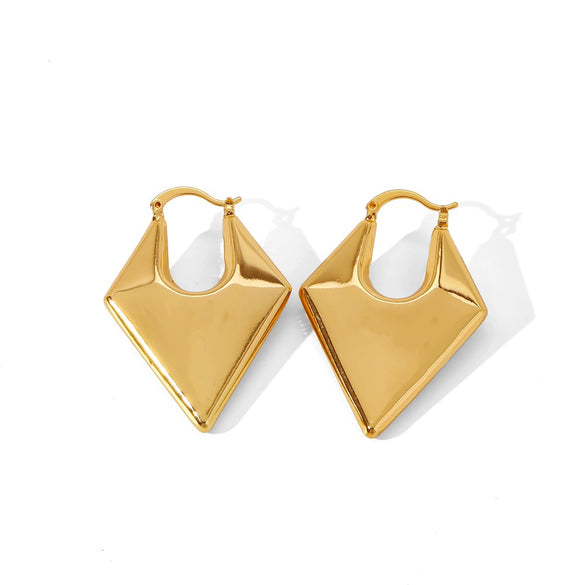 Wholesale Women's Geometric Irregular Copper Electroplated Fashion Commuter Earrings