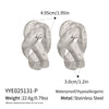 Wholesale Women's Geometric Irregular Earrings With Vacuum Real Gold Plating In Pvd Furnace