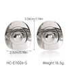 Wholesale Women's Geometric Irregular Oval Stainless Steel Electroplated Earrings