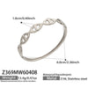 Wholesale Women's Geometric 18K Goldplated Hollow Chain Bracelet Made Of 316L Stainless Steel