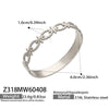 Wholesale Women's Geometric 18K Goldplated Hollow Chain Bracelet Made Of 316L Stainless Steel