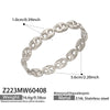 Wholesale Women's Geometric 18K Goldplated Hollow Chain Bracelet Made Of 316L Stainless Steel