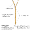 Wholesale Women's Geometric 18K Real Gold Plated Regular Chain Necklace With Pvd Furnace Vacuum Real Gold Plating