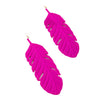 Wholesale Women's Geometric Leaf Texture Alloy Electroplated Earrings