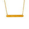 Wholesale Women's Geometric Letter Titanium Steel Electroplated Pendant Necklace With Cross Chain