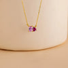 Wholesale Women's Geometric Luxury Stainless Steel Dropshaped Electroplated 14K Goldplated Pendant Necklace With Ochain