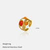 Wholesale Women's Geometric Metal Open Ring With Electroplating Highend Vintage Design