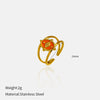 Wholesale Women's Geometric Metal Open Ring With Electroplating Highend Vintage Design