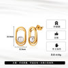 Wholesale Women's Geometric Metal Pearl Earrings With Electroplating And Original Design