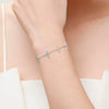 Wholesale Women's Geometric Micro Inlay 925 Silver Bracelet In Ins Style