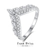 Wholesale Women's Geometric Minimalist Diamond Ring S925 Sterling Silver