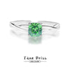 Wholesale Women's Geometric Mobius Emerald Ring 925 Sterling Silver Electroplated Niche Design Open Ring