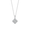 Wholesale Women's Geometric Moissanite And S925 Silver Necklace Pendant Set With Electroplating