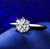 Wholesale Women's Geometric Moissanite Ring With Diamond Treatment In White Copper