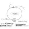 Wholesale Women's Geometric Moonshaped Stainless Steel Goldplated Bracelet