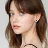 Wholesale Women's Geometric Mossan Diamond 925 Silver Earrings