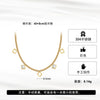 Wholesale Women's Geometric Motherofpearl Titanium Steel Electroplated Calendering Chain Necklace