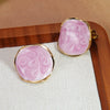 Wholesale Women's Geometric Oildripping Stainless Steel Earrings