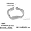 Wholesale Women's Geometric Open Ring Stainless Steel Gold Electroplated Accessories