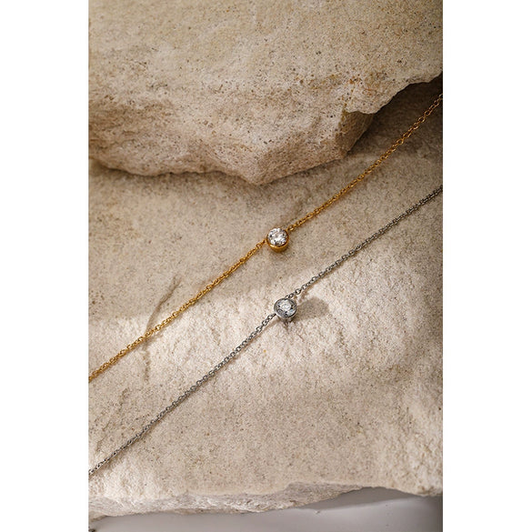 Wholesale Women's Geometric Oshaped Chain Necklace With Electroplating Design
