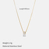 Wholesale Women's Geometric Oshaped Chain Necklace With Electroplating Design