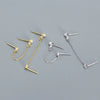 Wholesale Women's Geometric Overlapped Earrings S925 Silver Imitation Pearl Diamond Tassel Electroplated