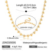 Wholesale Women's Geometric Pattern Electroplated Stainless Steel Interlocking Heart Necklace Jewelry