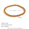 Wholesale Women's Geometric Pattern Stainless Steel Vacuum Plated Elastic Bead Cuban Chain Bracelet