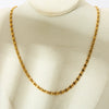 Wholesale Women's Geometric Patterned Stainless Steel Gold Plated Bracelet And Necklace Jewelry