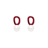 Wholesale Women's Geometric Pearl Alloy Earrings With Electroplating Design