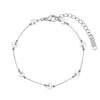 Wholesale Women's Geometric Pearl Bracelet With Starry Pattern 18K Gold Electroplated String Material