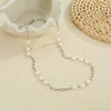 Wholesale Women's Geometric Pearl Necklace Made Of 18K Gold Stainless Steel With Electroplating
