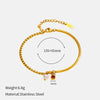 Wholesale Women's Geometric Real Gold Plated Stainless Steel Bracelet Light Luxury High End Niche Jewelry