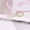 Wholesale Women's Geometric Rectangular Earrings S925 Silver Needle Copper Electroplated Simple Fashion Trendy