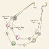 Wholesale Women's Geometric Resin Handmade Doublelayer Clavicle Necklace